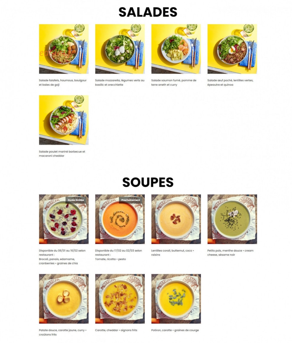 Bagelstein — carte page 2