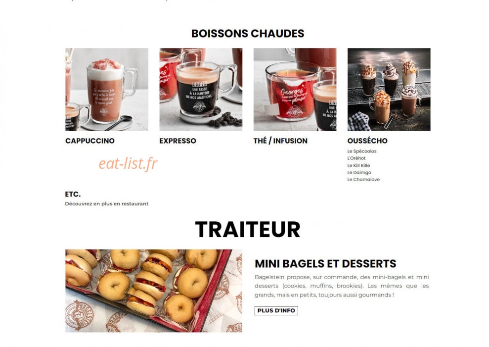 Bagelstein — carte page 9