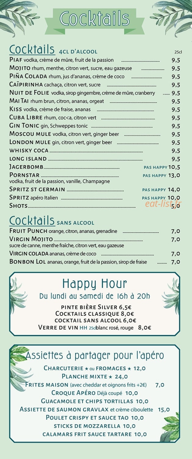 Bistrot Pia — carte page 6