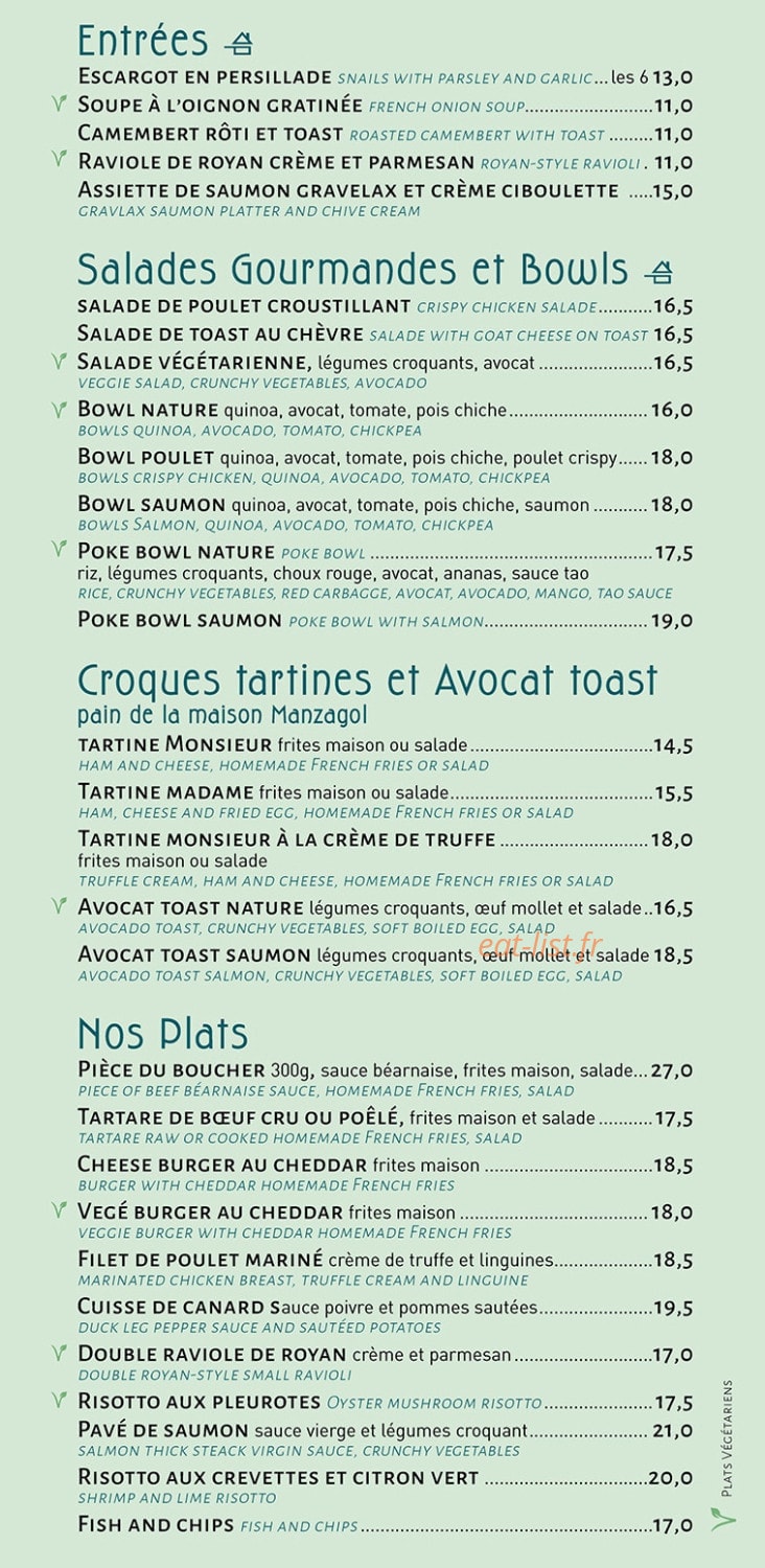 Bistrot Pia — carte page 3
