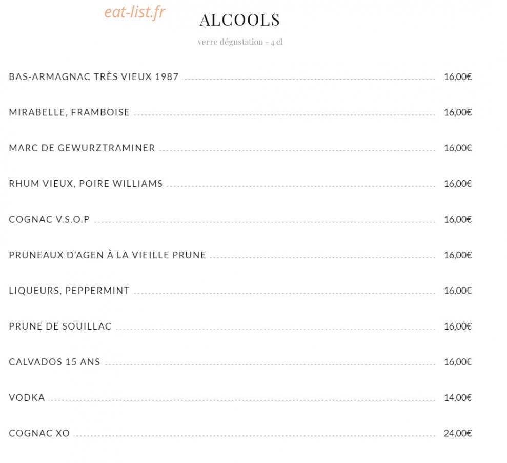 Brasserie Lipp — carte page 5