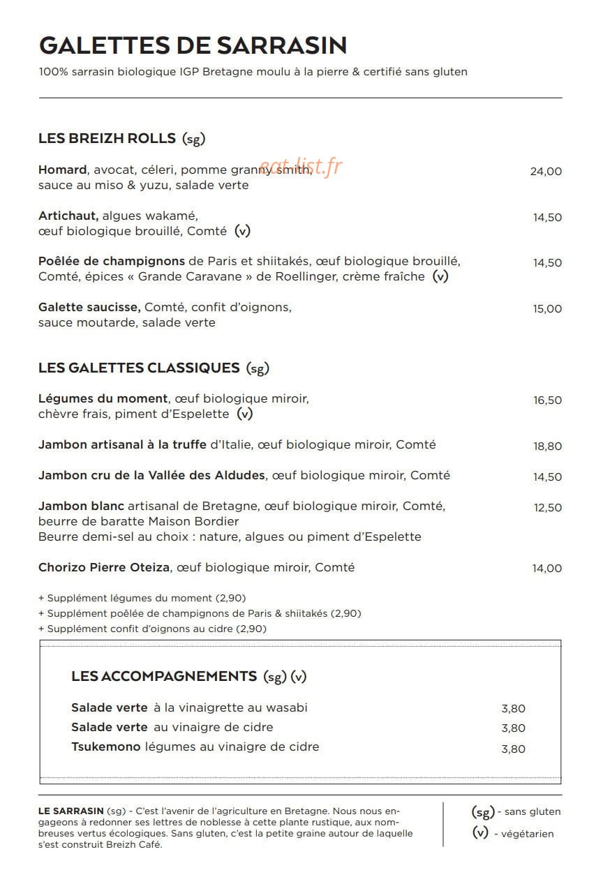 Breizh Café — carte page 3