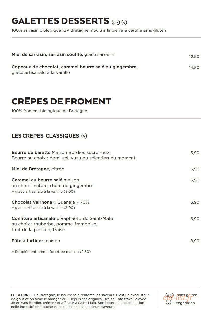 Breizh Café — carte page 5