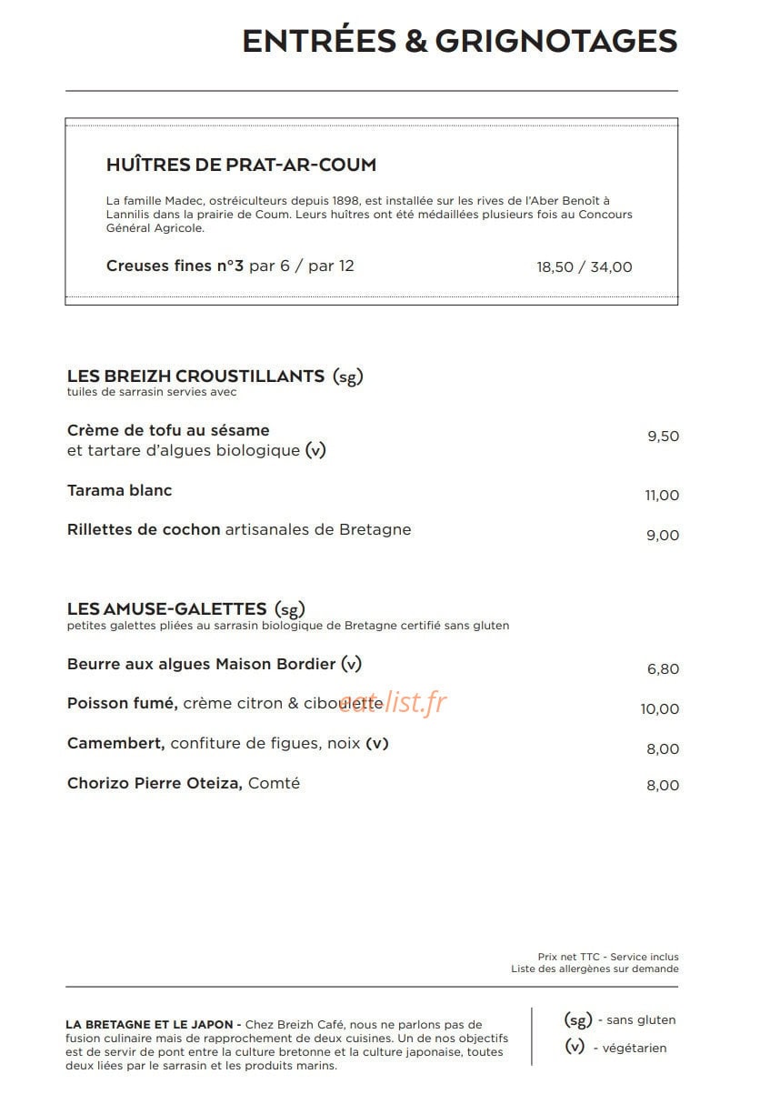 Breizh Café — carte page 2