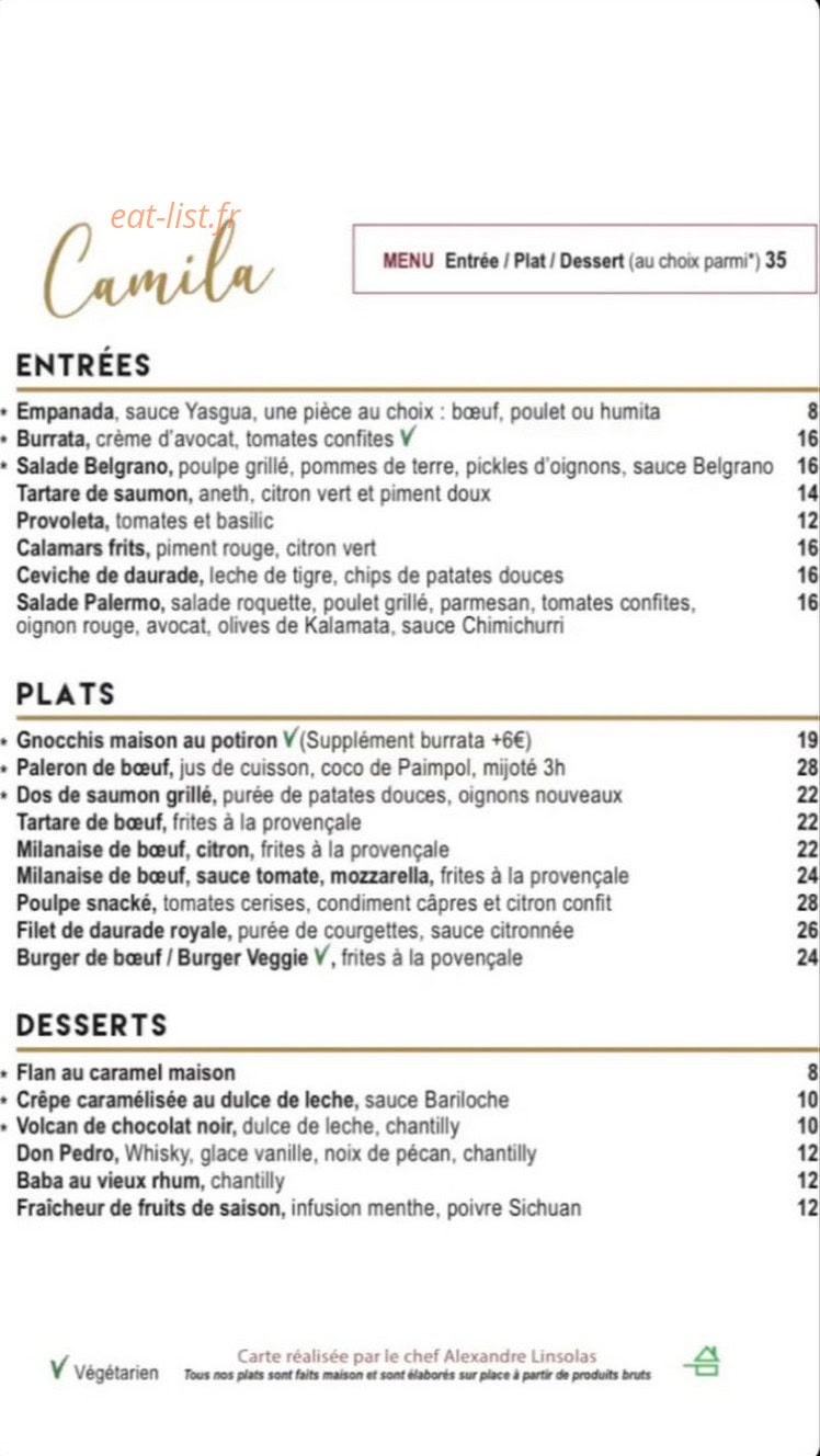 Camila — carte page 2