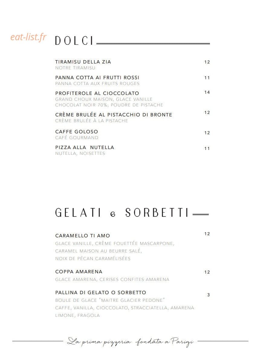 Chez Bartolo — carte page 7