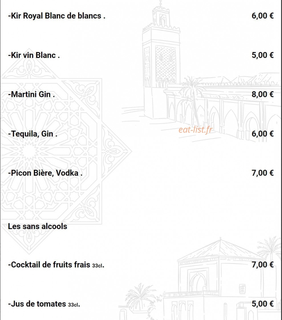 Chez Bébert — carte page 10