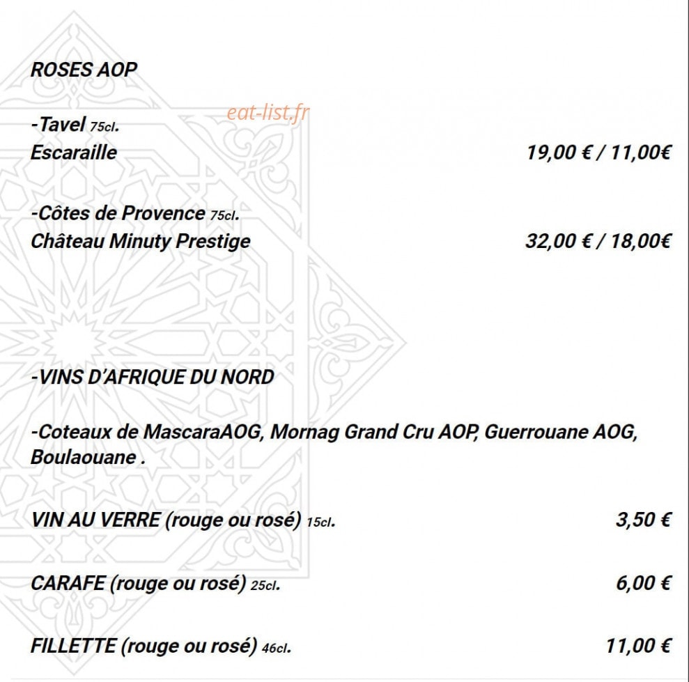 Chez Bébert — carte page 6