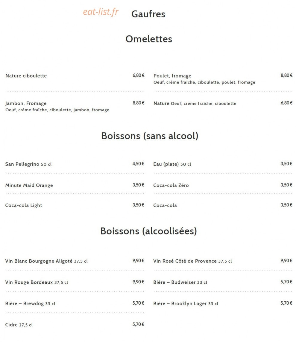 Culture Crêpes — carte page 2