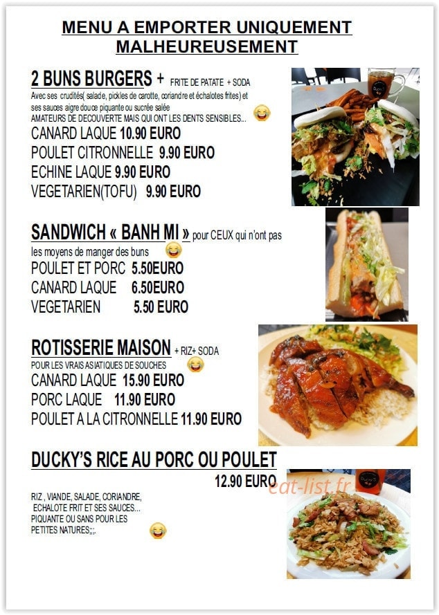 Ducky's — carte page 1