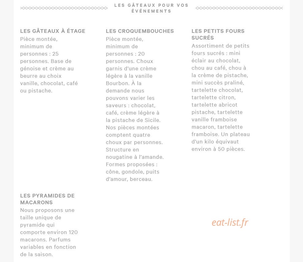 Eric kayser — carte page 9