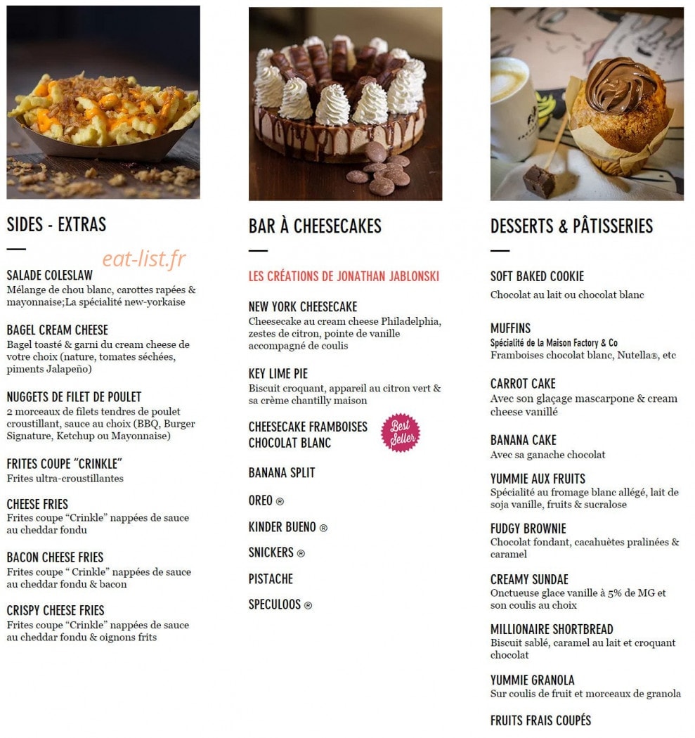Factory & Co Odéon — carte page 2