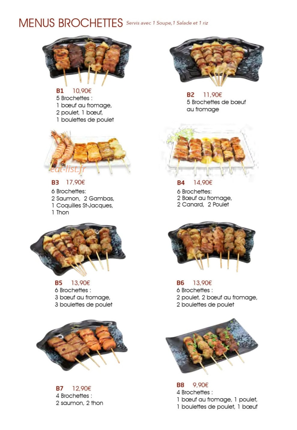 Fusion Sushi — carte page 7