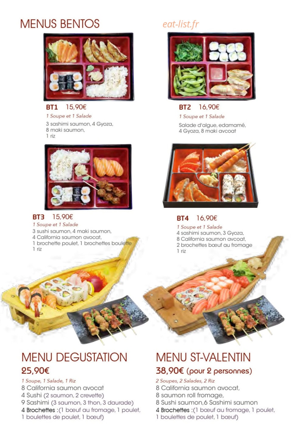 Fusion Sushi — carte page 10