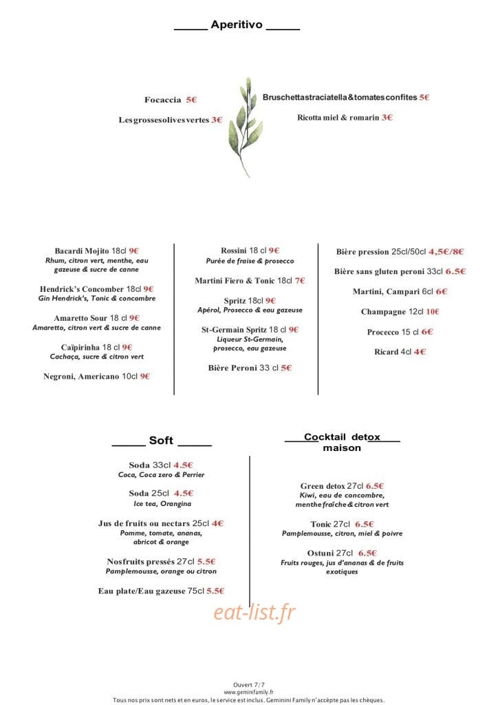 Gemini — carte page 1