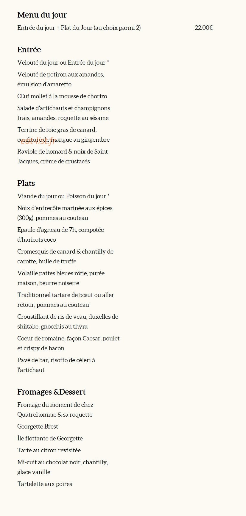Georgette — carte page 1