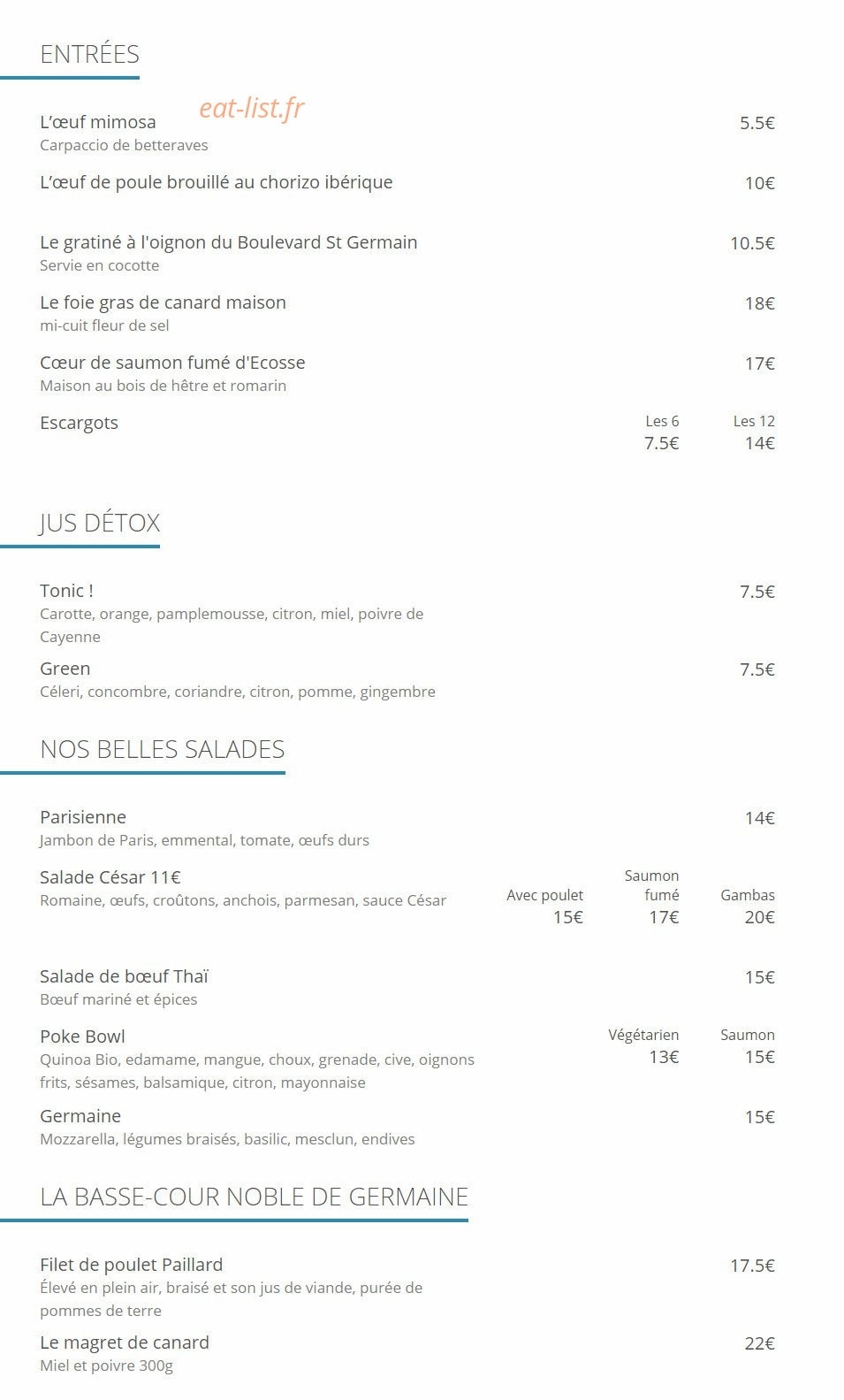 Germaine — carte page 1