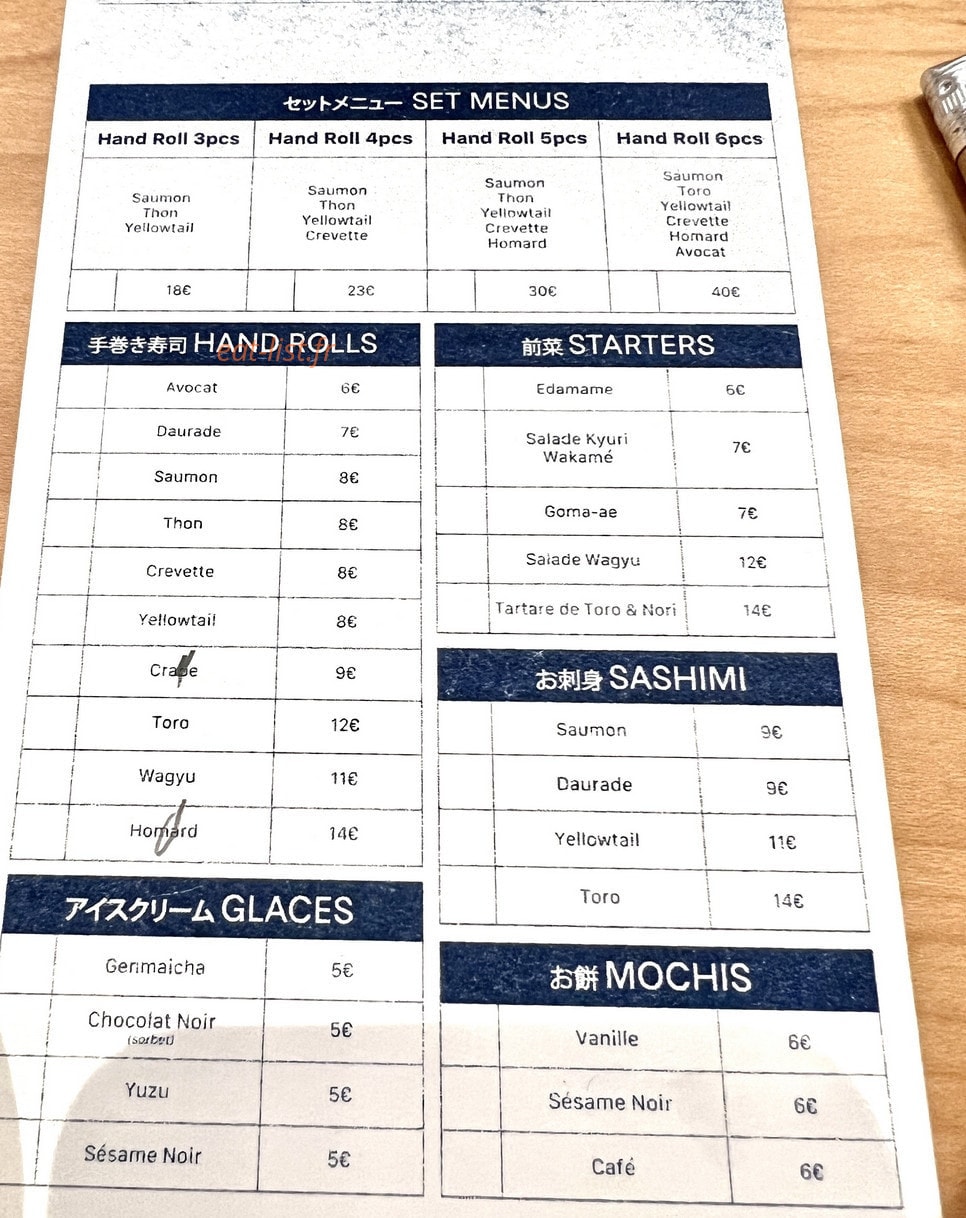 Hando — carte page 1