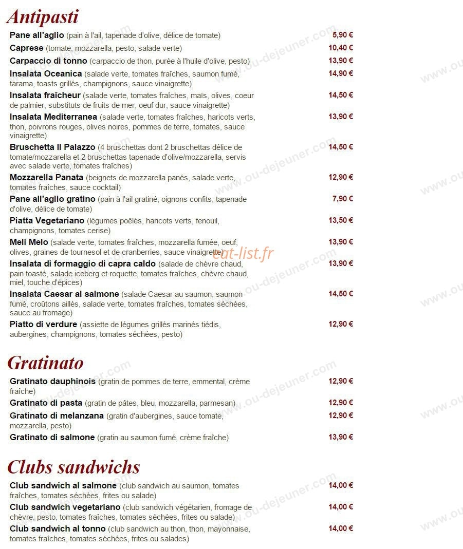 il Pallazo — carte page 1