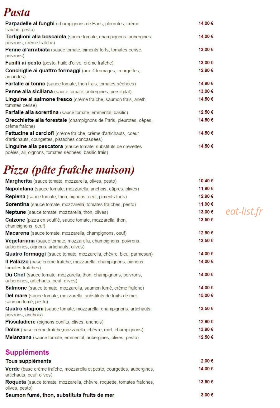 il Pallazo — carte page 2