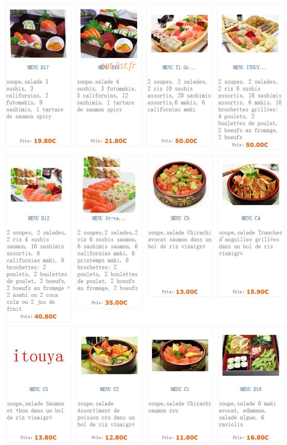 Itouya — carte page 4
