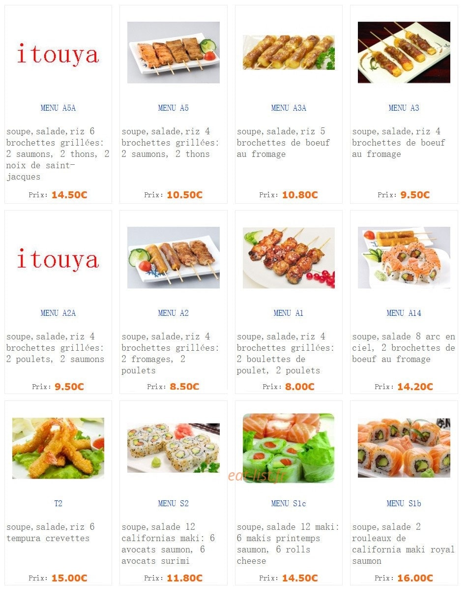 Itouya — carte page 12