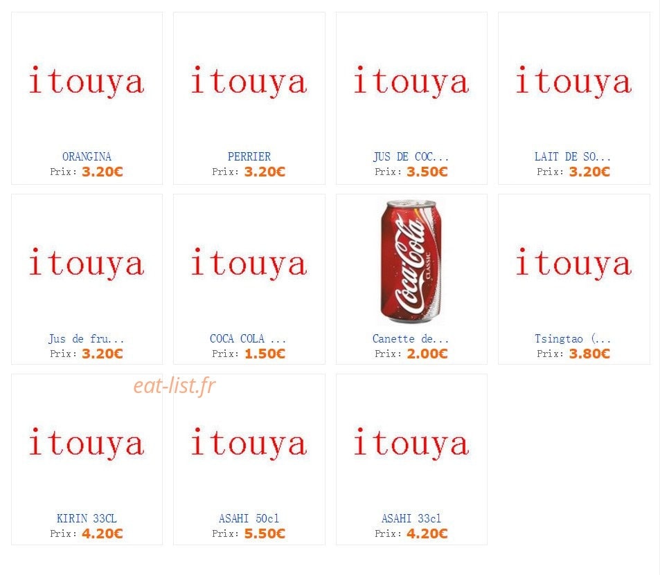 Itouya — carte page 13