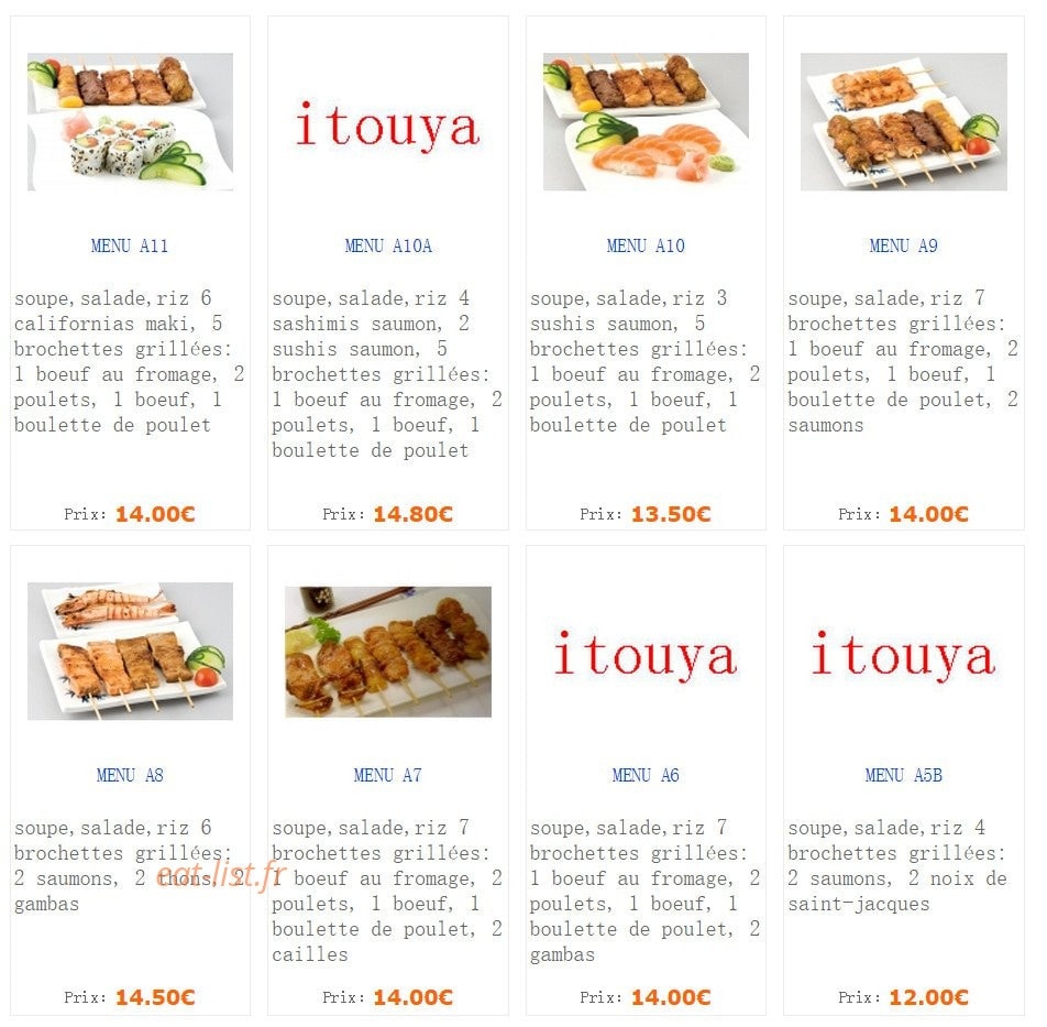 Itouya — carte page 11