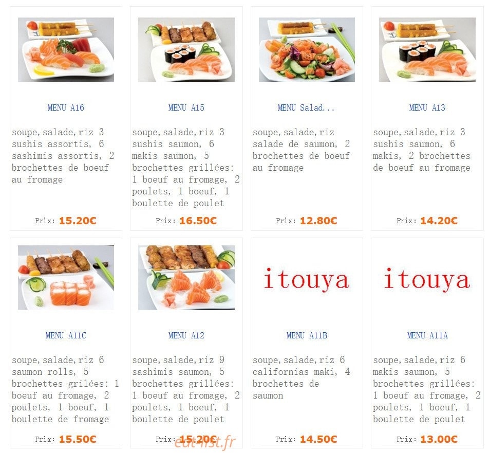 Itouya — carte page 10