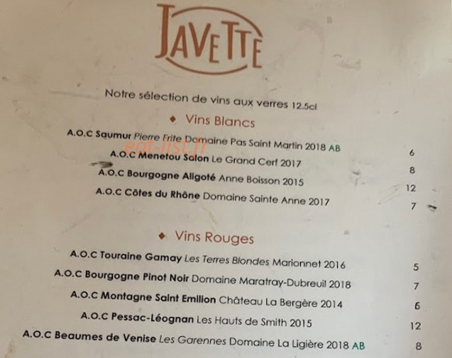 Javette — carte page 3