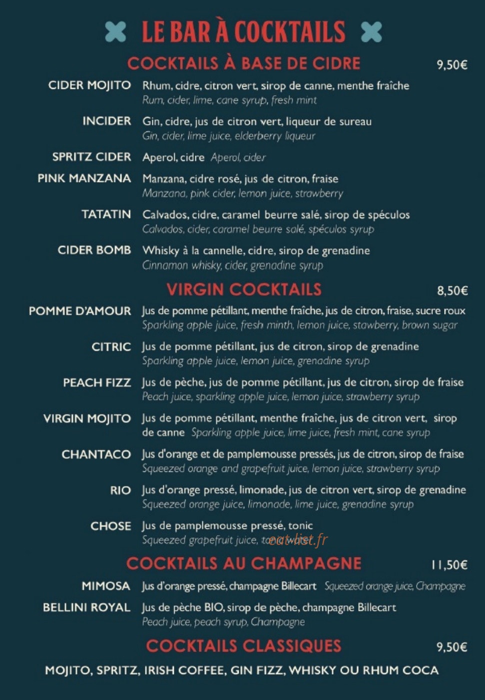L'Atelier Artisan Crêpier — carte page 6