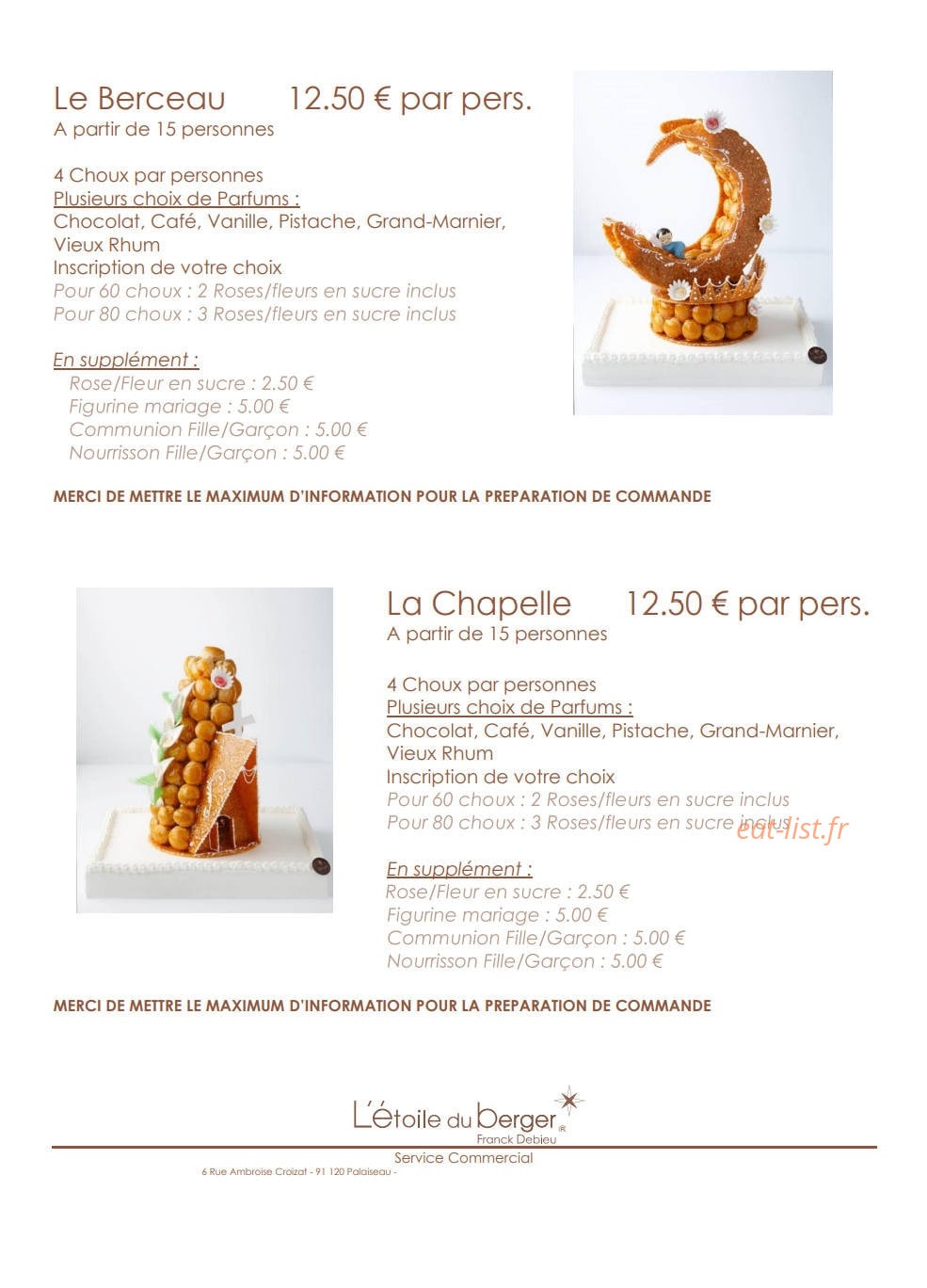 L' Etoile du berger — carte page 14