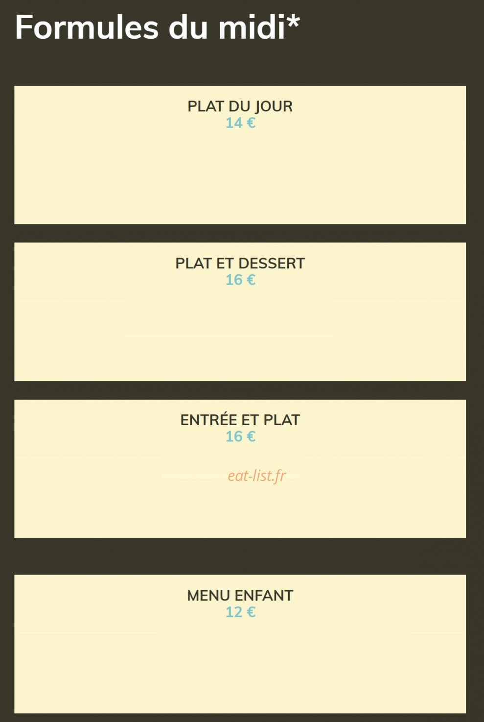 L'Oliveto — carte page 1
