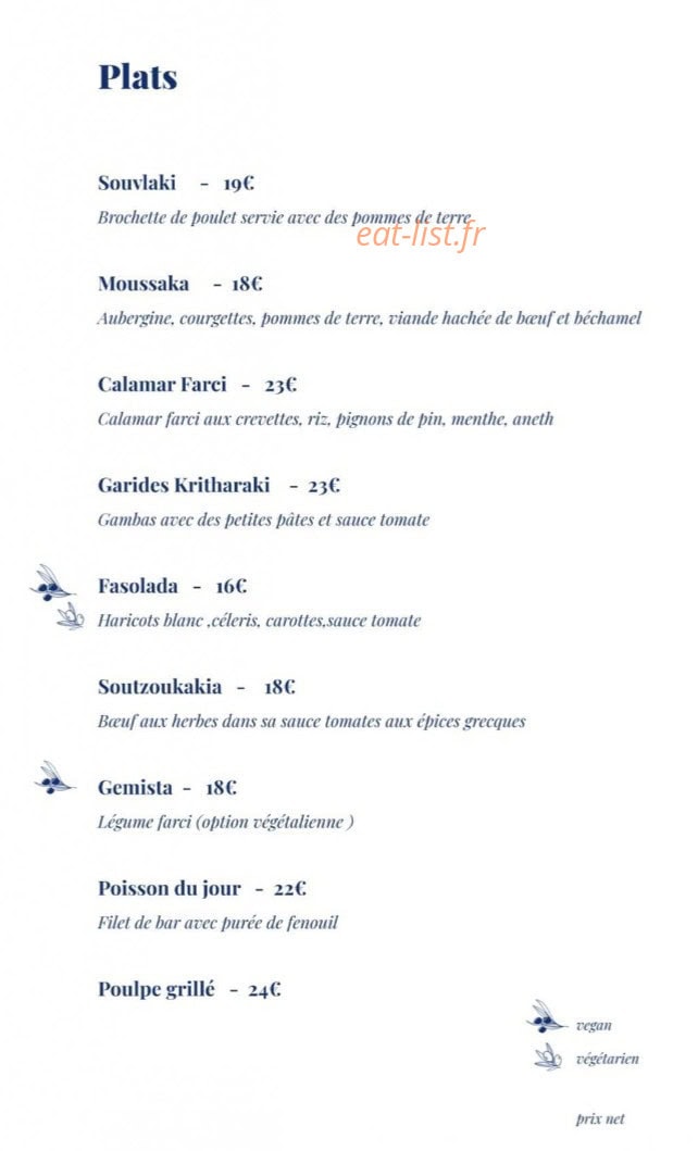 L'ouzeri — carte page 1