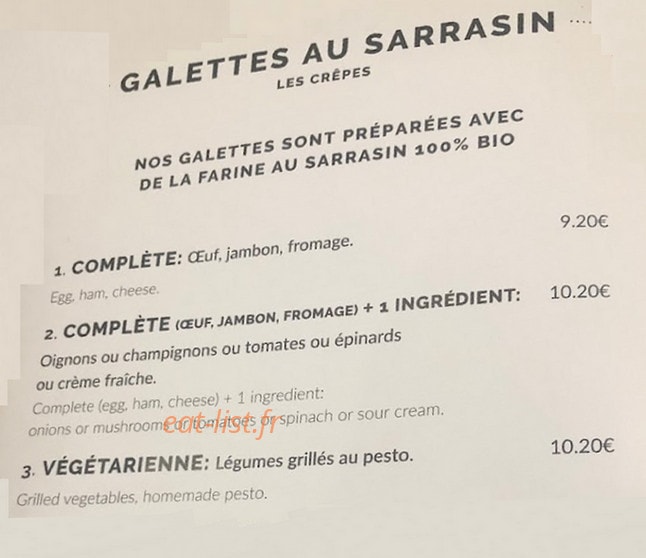 La Crêpe Rit du Clown — carte page 2