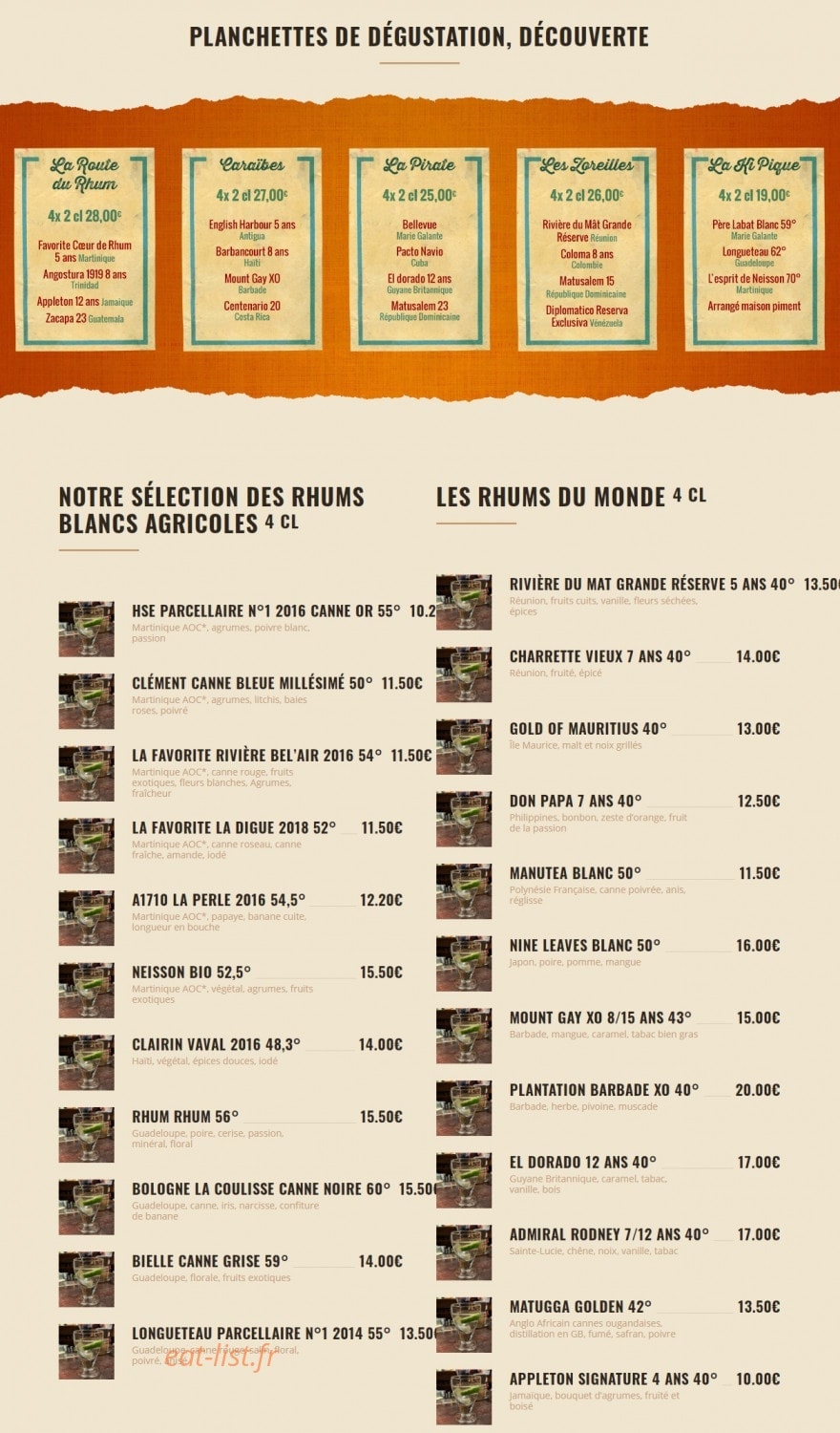 La Rhumerie — carte page 7