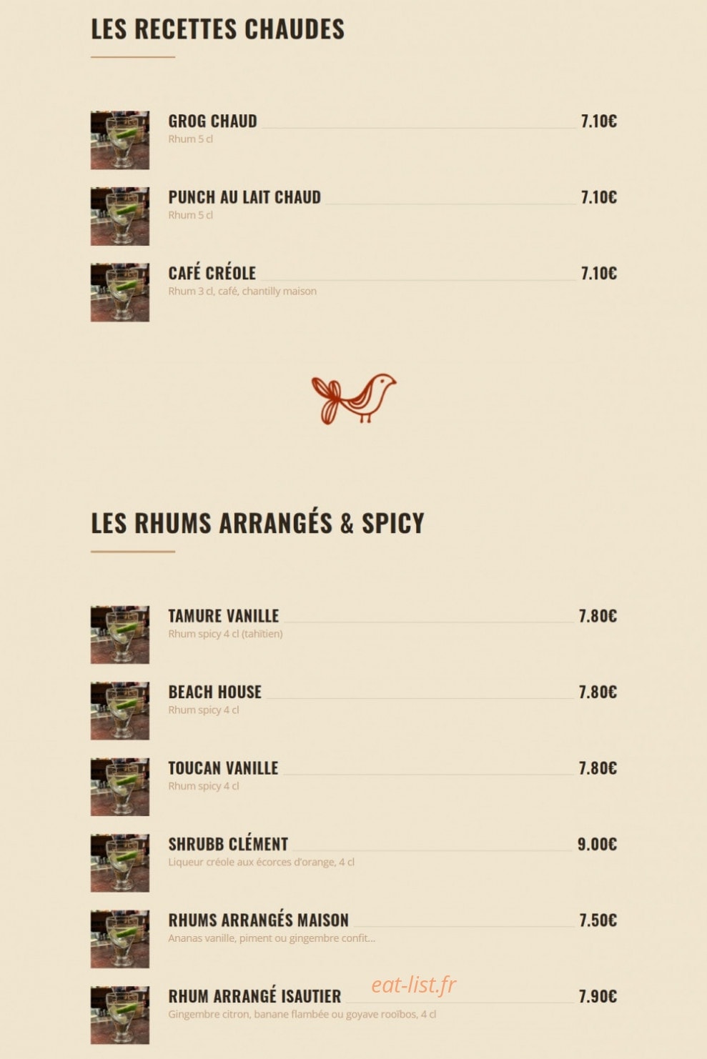La Rhumerie — carte page 5