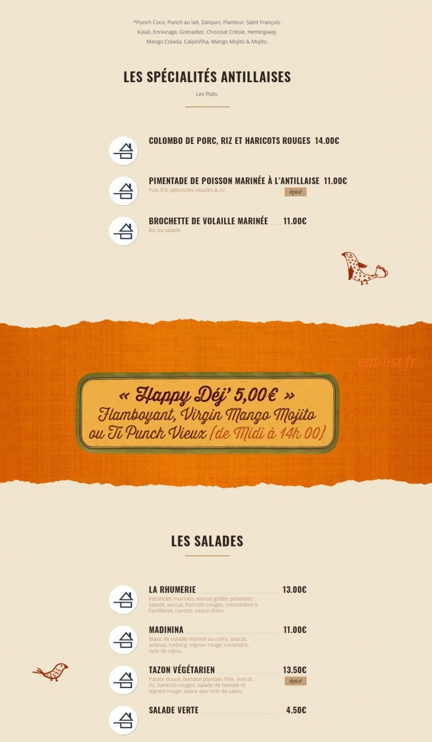 La Rhumerie — carte page 13