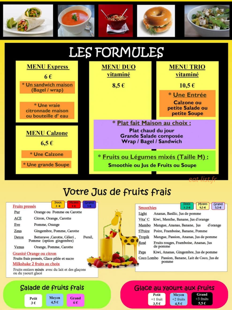 La Vie en Fruits — carte page 1