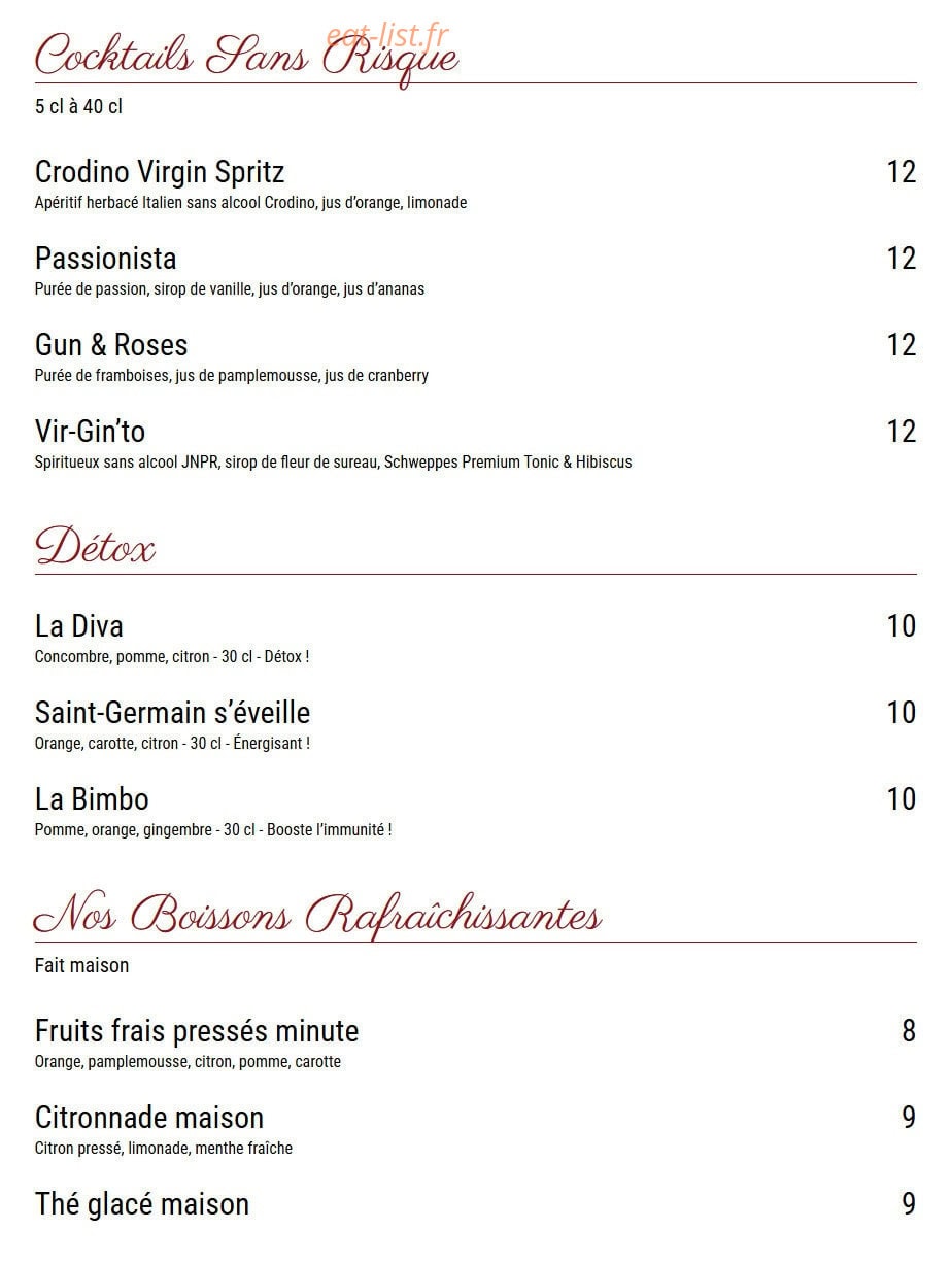 Le Chai - Saint Germain — carte page 6