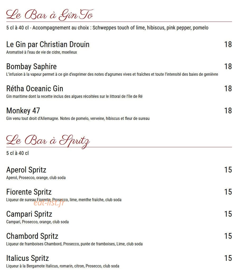 Le Chai - Saint Germain — carte page 5