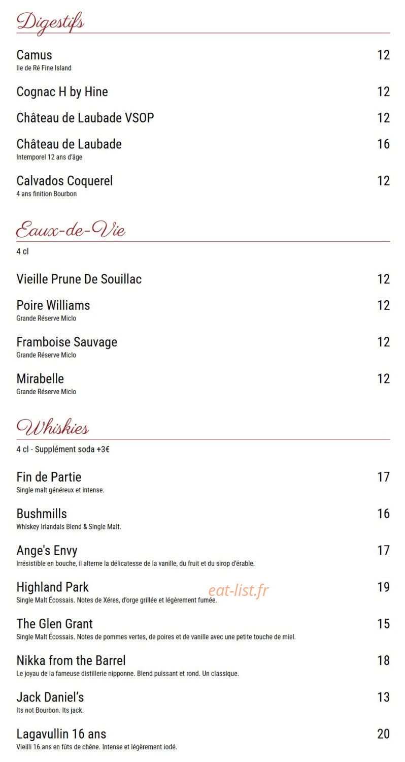 Le Chai - Saint Germain — carte page 10