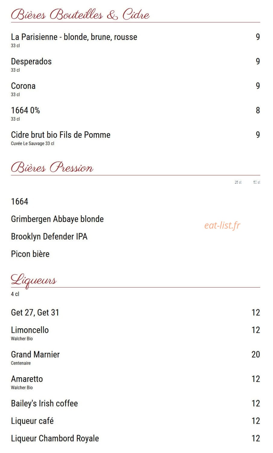 Le Chai - Saint Germain — carte page 9
