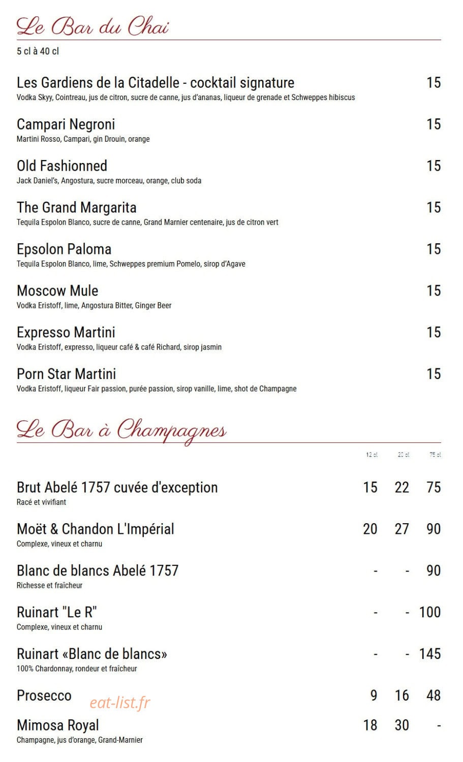 Le Chai - Saint Germain — carte page 4
