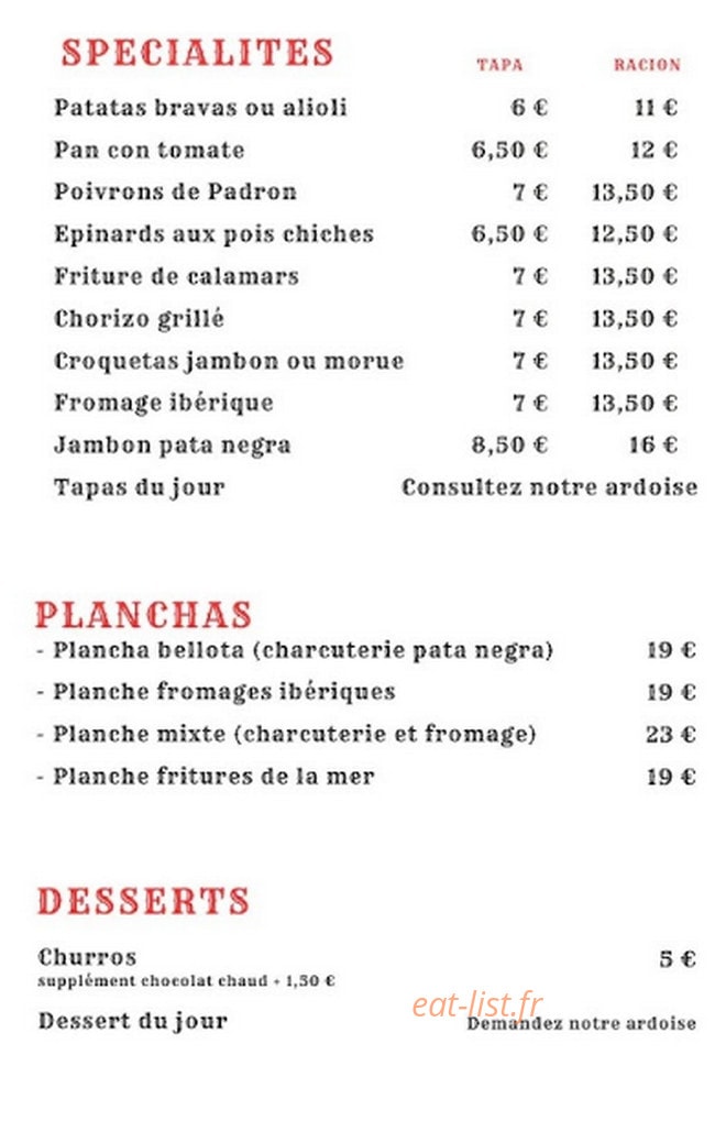 Le Chien Andalou — carte page 1