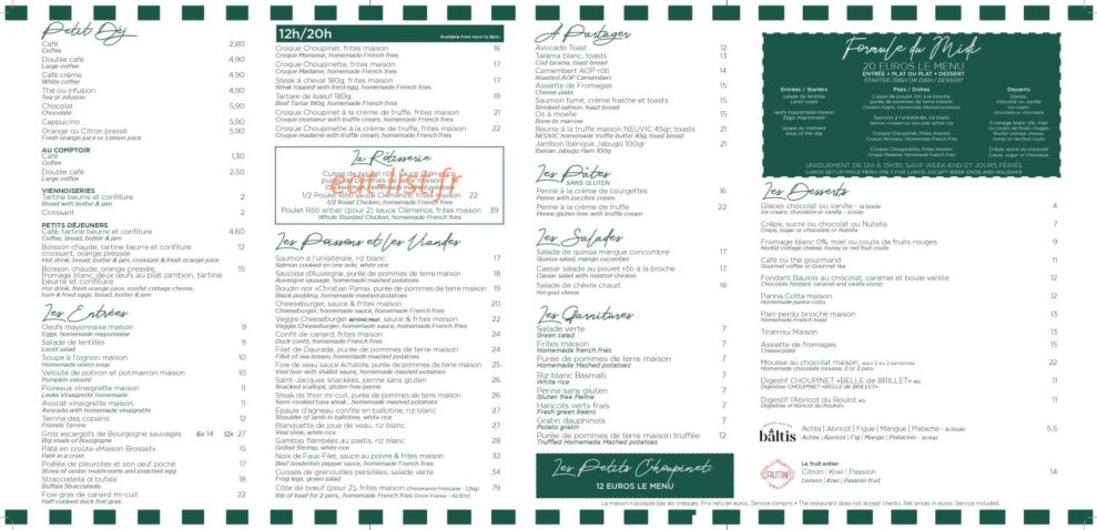 Le Choupinet — carte page 1