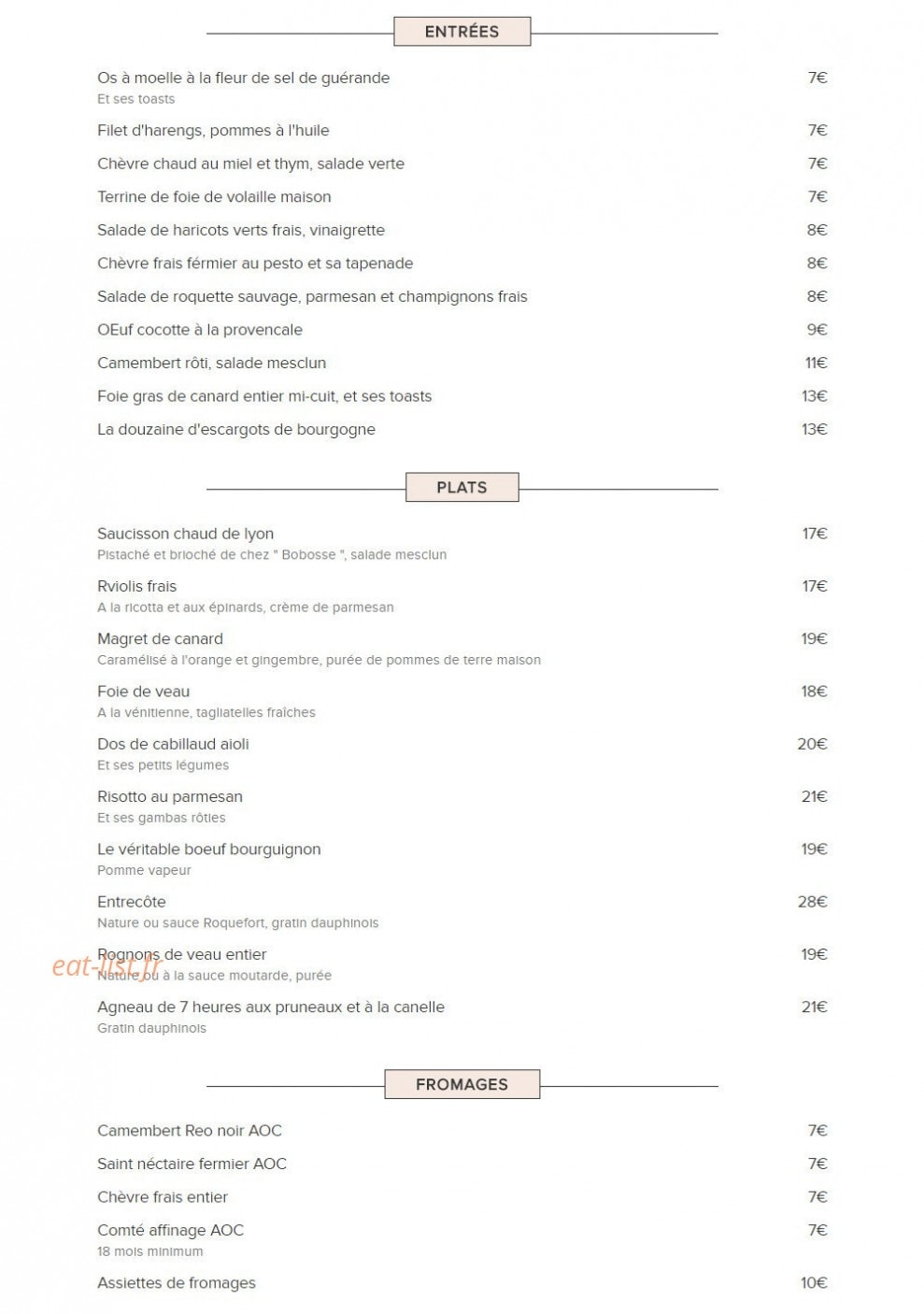 Le machon d'henri — carte page 1