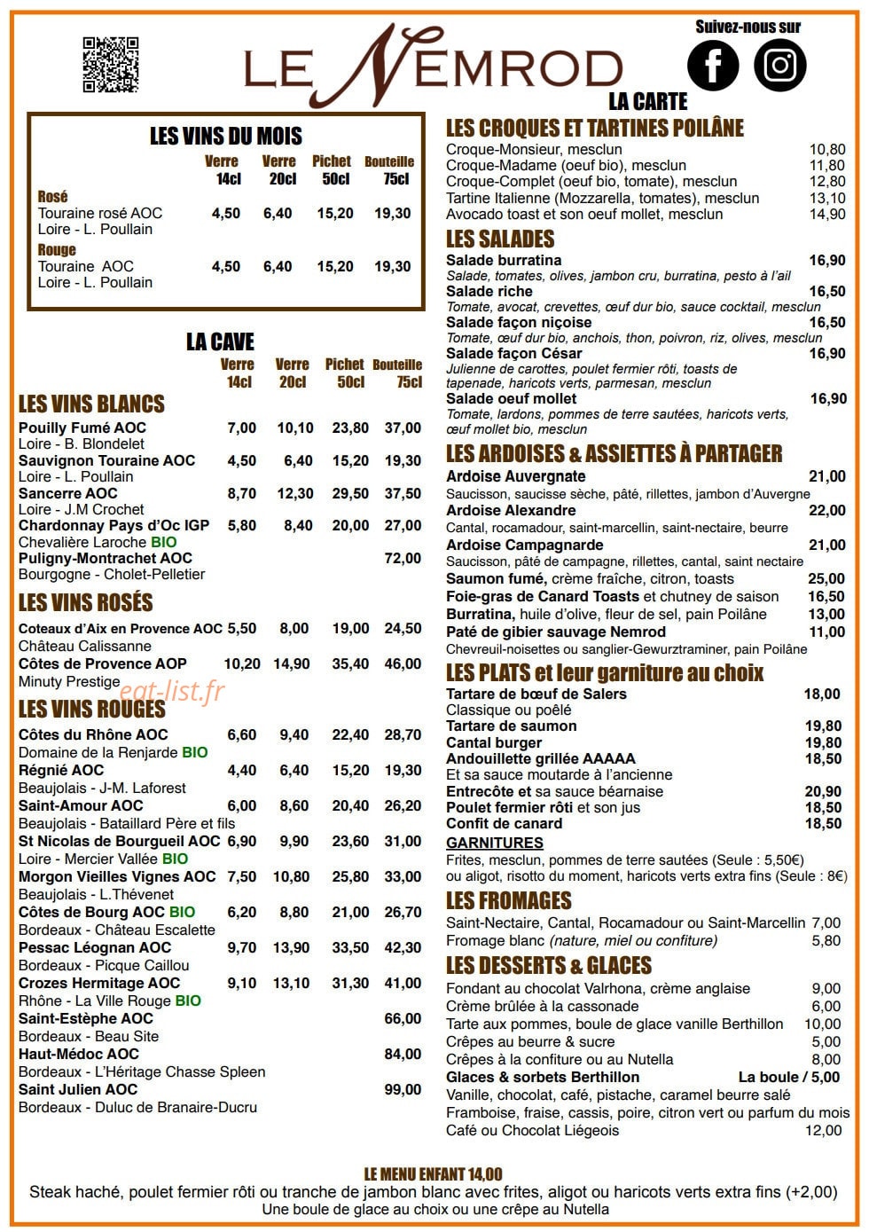 Le Nemrod — carte page 1