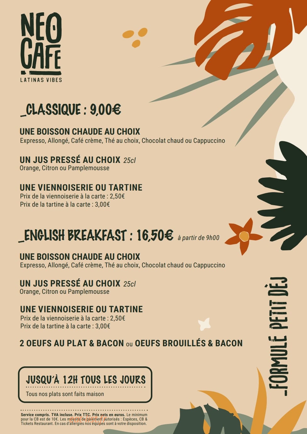 Le Néo Café — carte page 4
