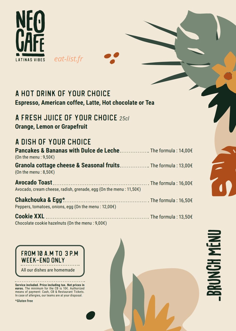 Le Néo Café — carte page 7